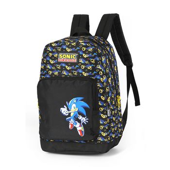 Mochila-Preto-Kids-Sonic-Bolso-Frontal-|-Luxcel-Tamanho--UN---Cor--PRETO-0